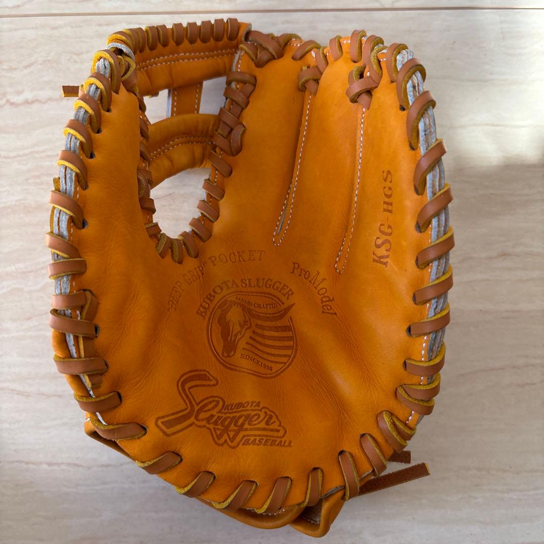 かなり美品　スラッガー当てどりグローブオレンジ