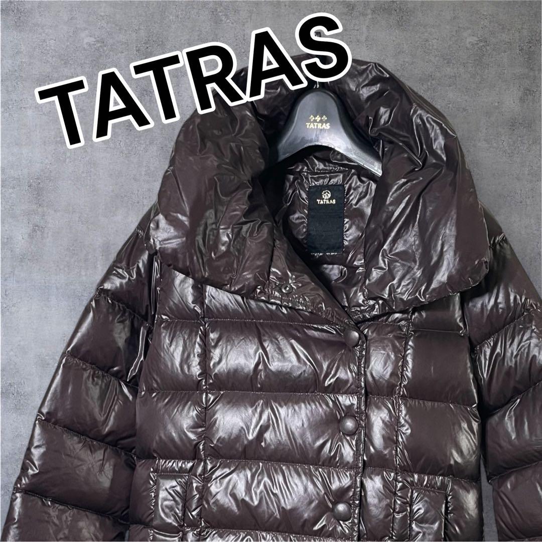 Y*o様 TATRAS フード付きダウンジャケット ダークブラウン　34サイズ