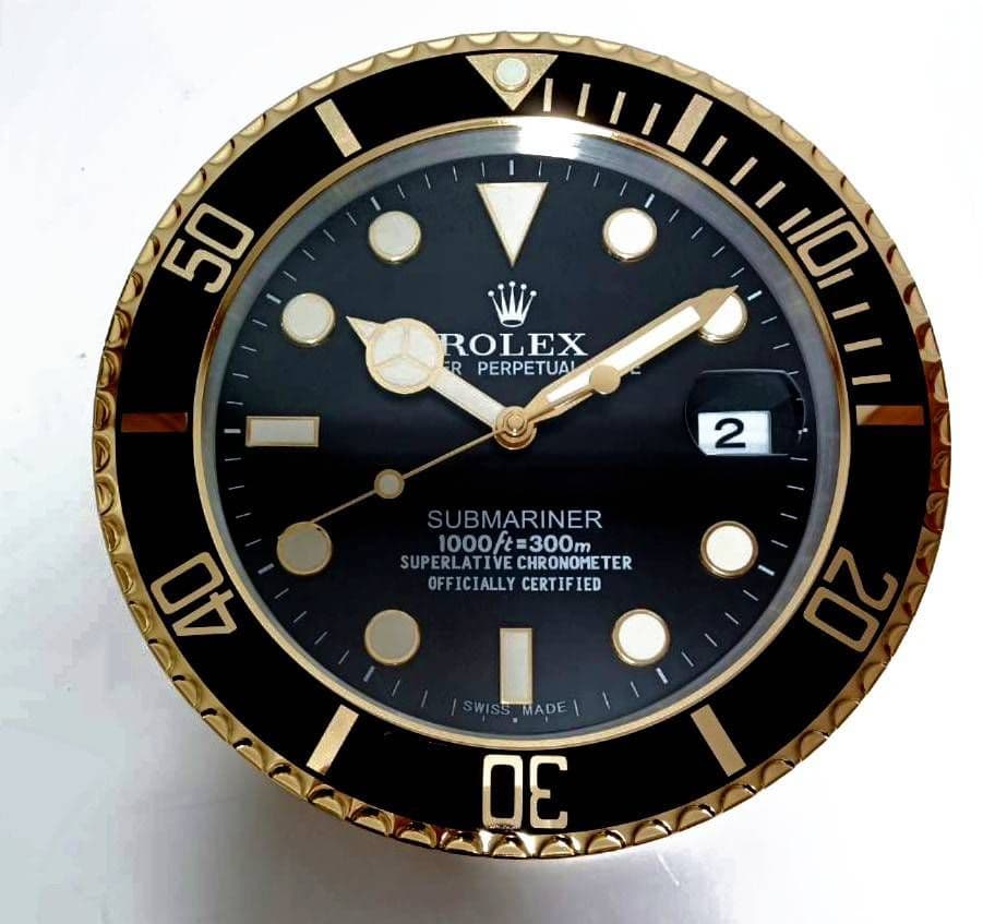 新品未使用　限定1点　サブマリーナ　金　拡大鏡あり　掛け時計　非売品