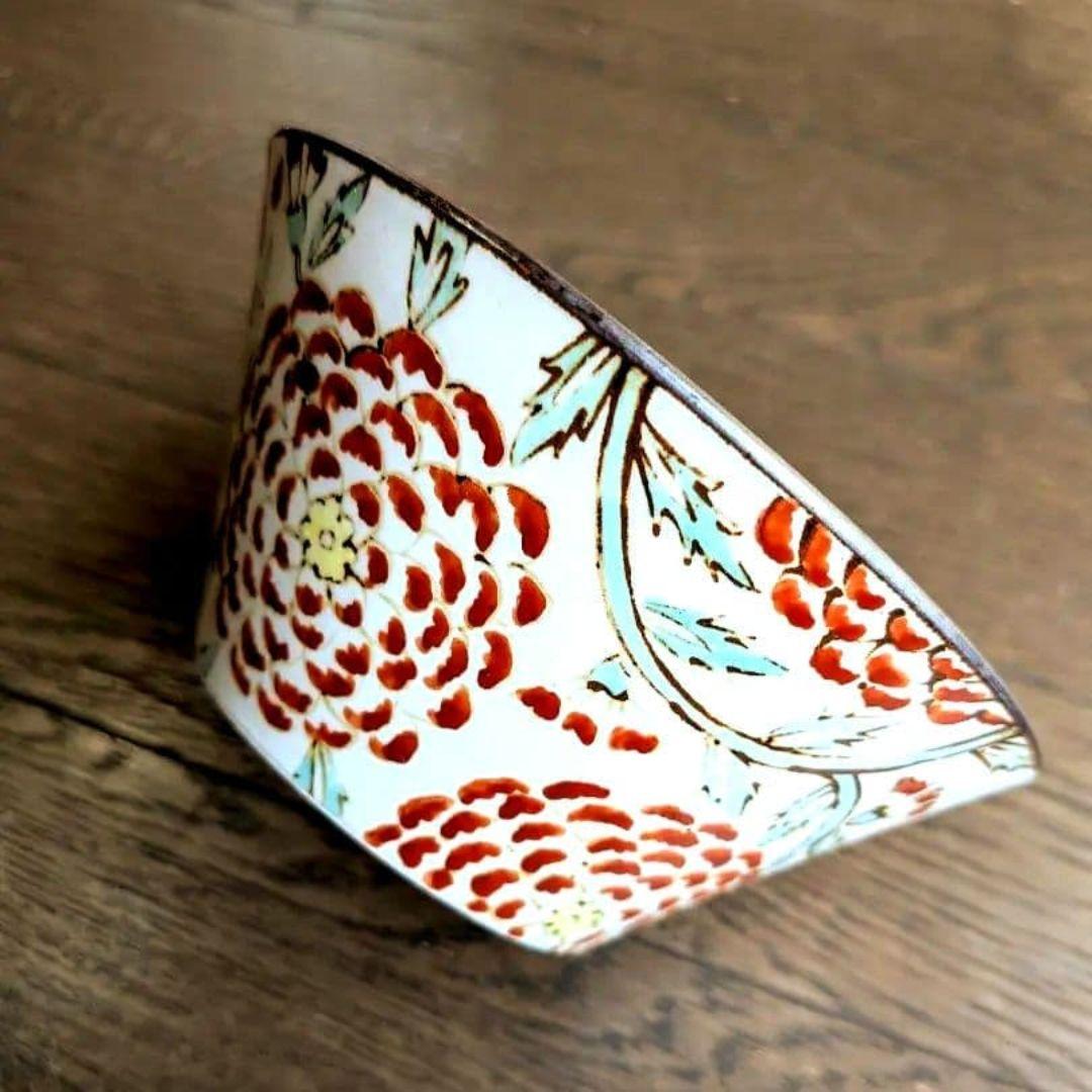 【週末お値下げ中】ヒヅミ峠舎 色絵花紋鉢