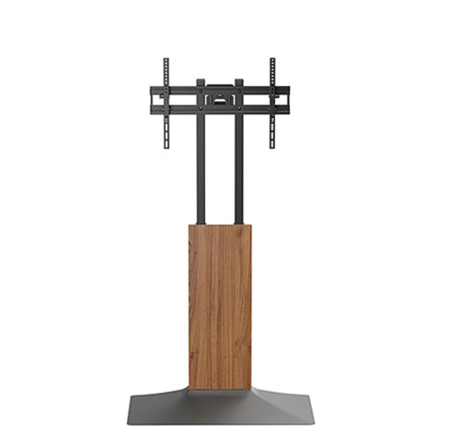 【良品】薄型ベース壁寄せテレビスタンド　ウォールナット　AN-S124(WN)