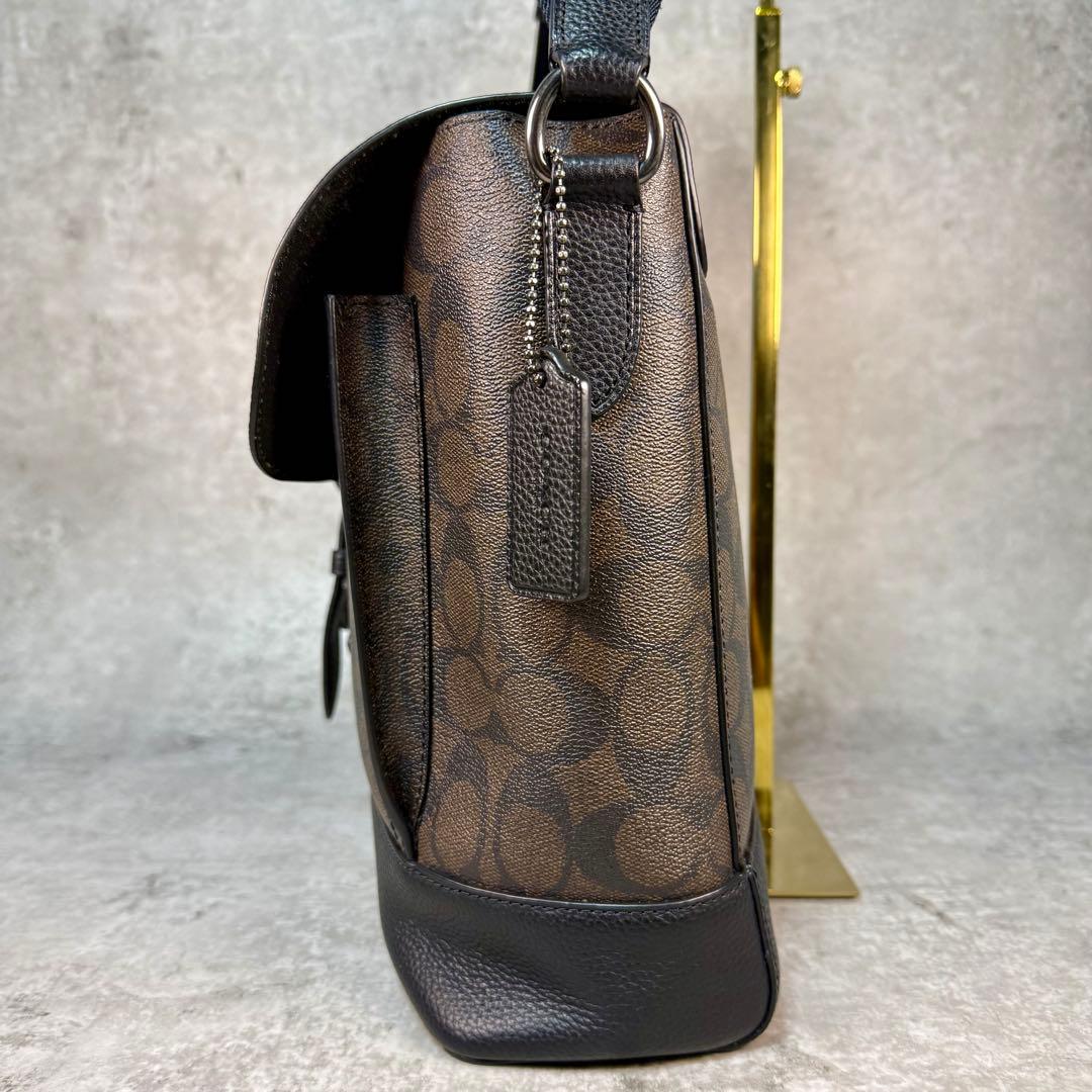 【美品】COACH コーチ メッセンジャーバッグ A4可 レザー