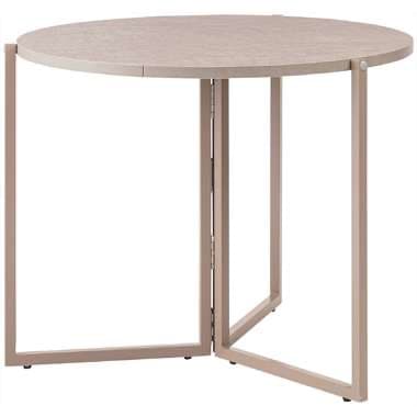 【メーカー直送】東谷 GDT-11SSフォールディングラウンドテーブル ベージュ