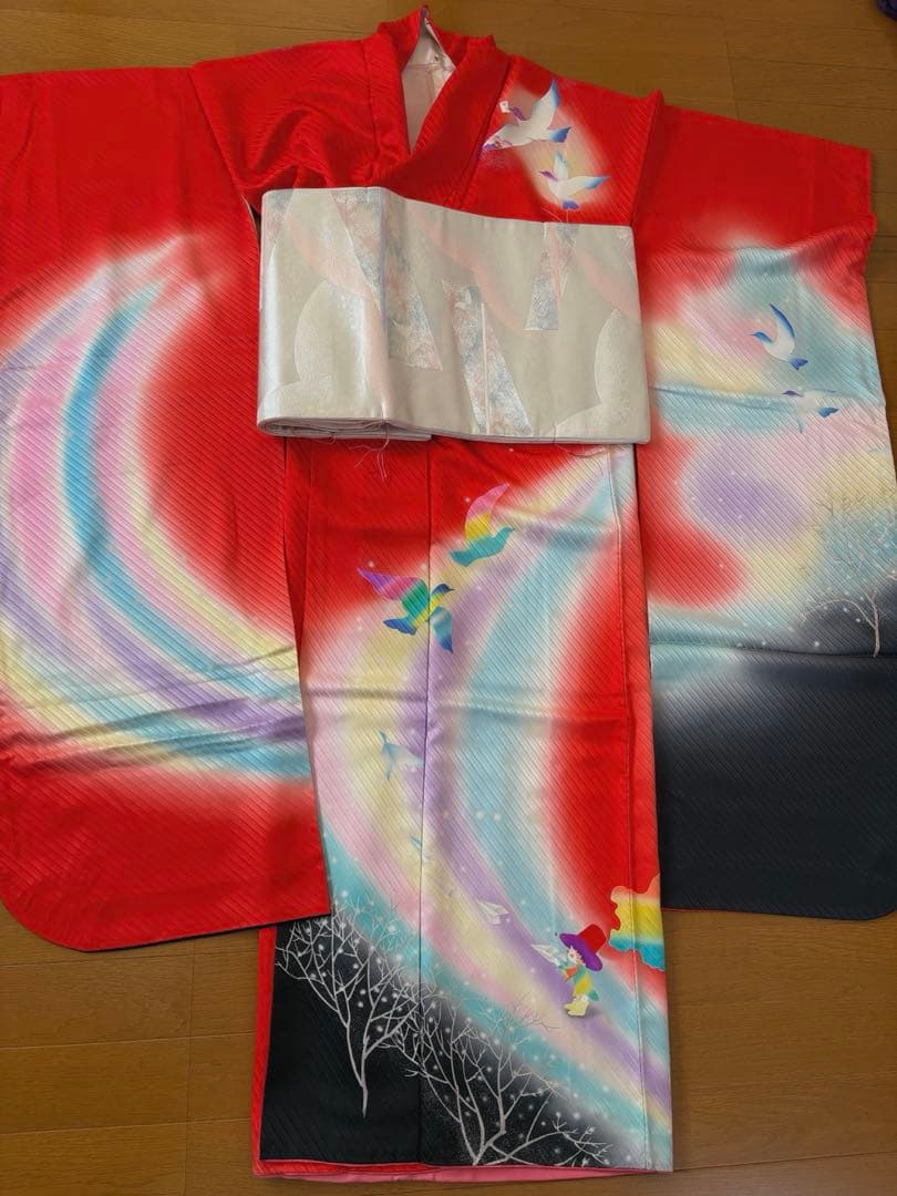 永田萌　振袖　袋帯　セット　正絹