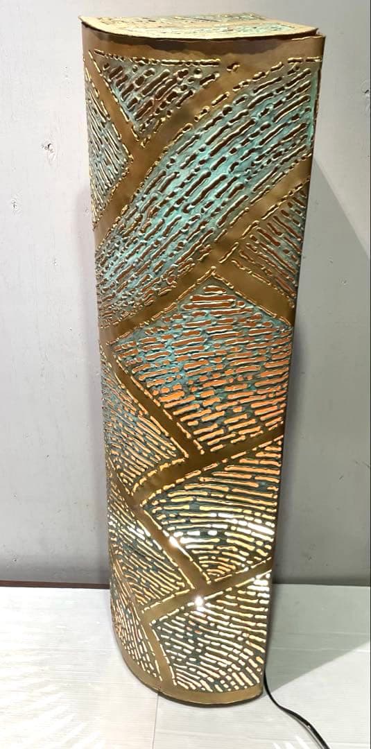 メタルアーティストAkiko Daté 2000 ランプ インテリア 希少