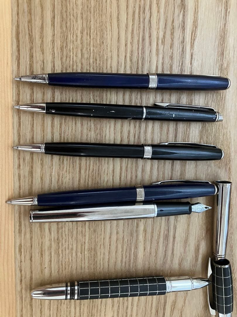 モンブラン、パーカーボールペン・万年筆 7本セット