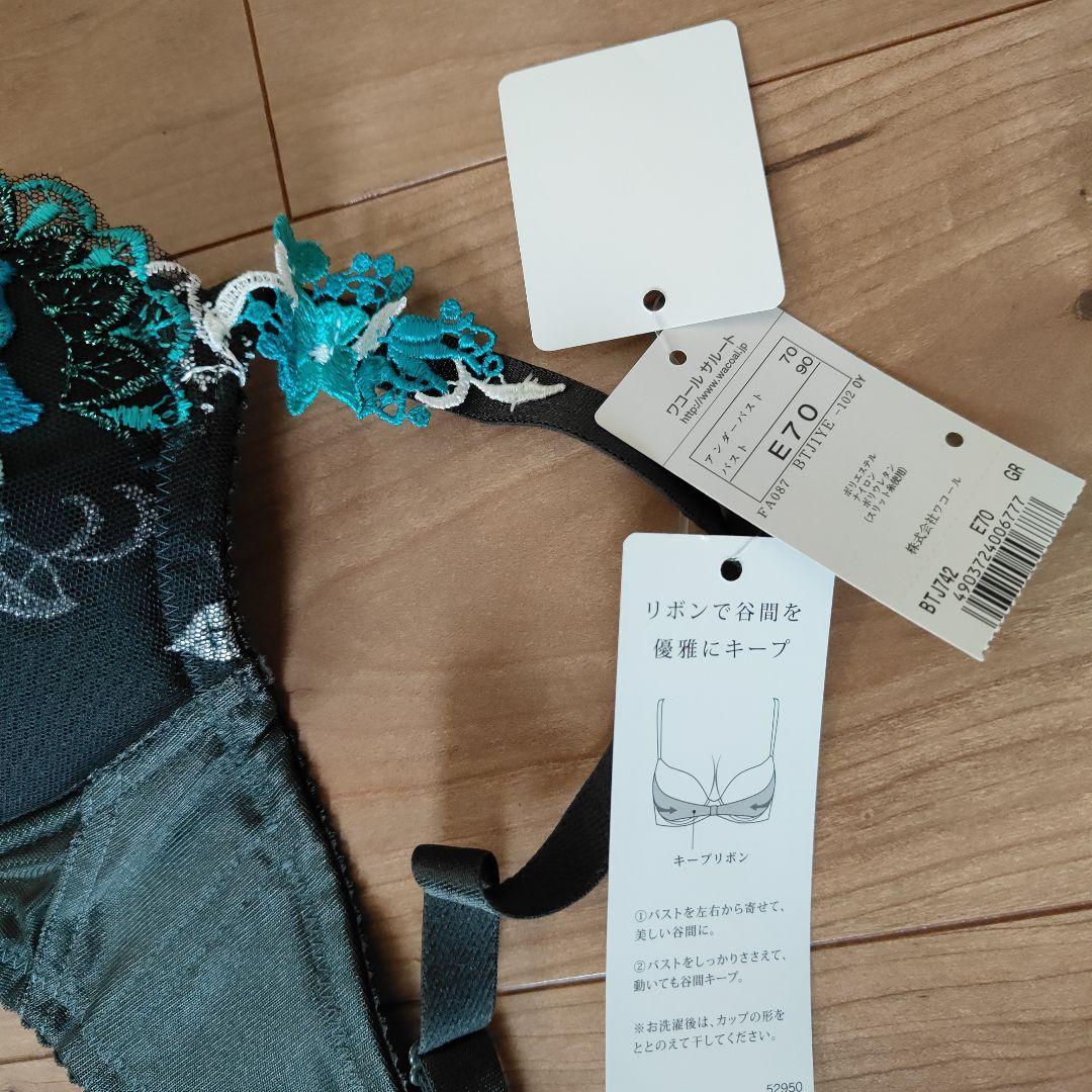 ワコール　サルート　e70 ショーツL グリーン系