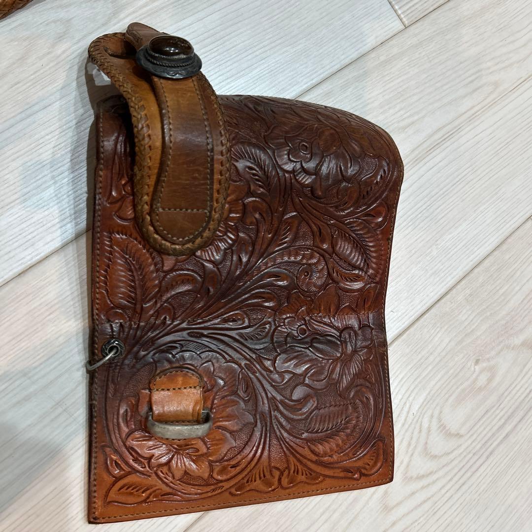 オーダーメイドレザー 長財布　付属ベルト付 バイカーズウォレット