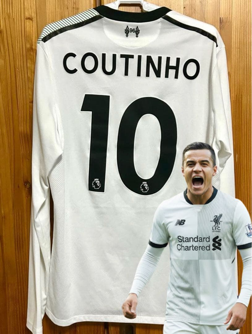 値段交渉可 リバプール コウチーニョ 17-18 長袖ユニフォーム リヴァプール