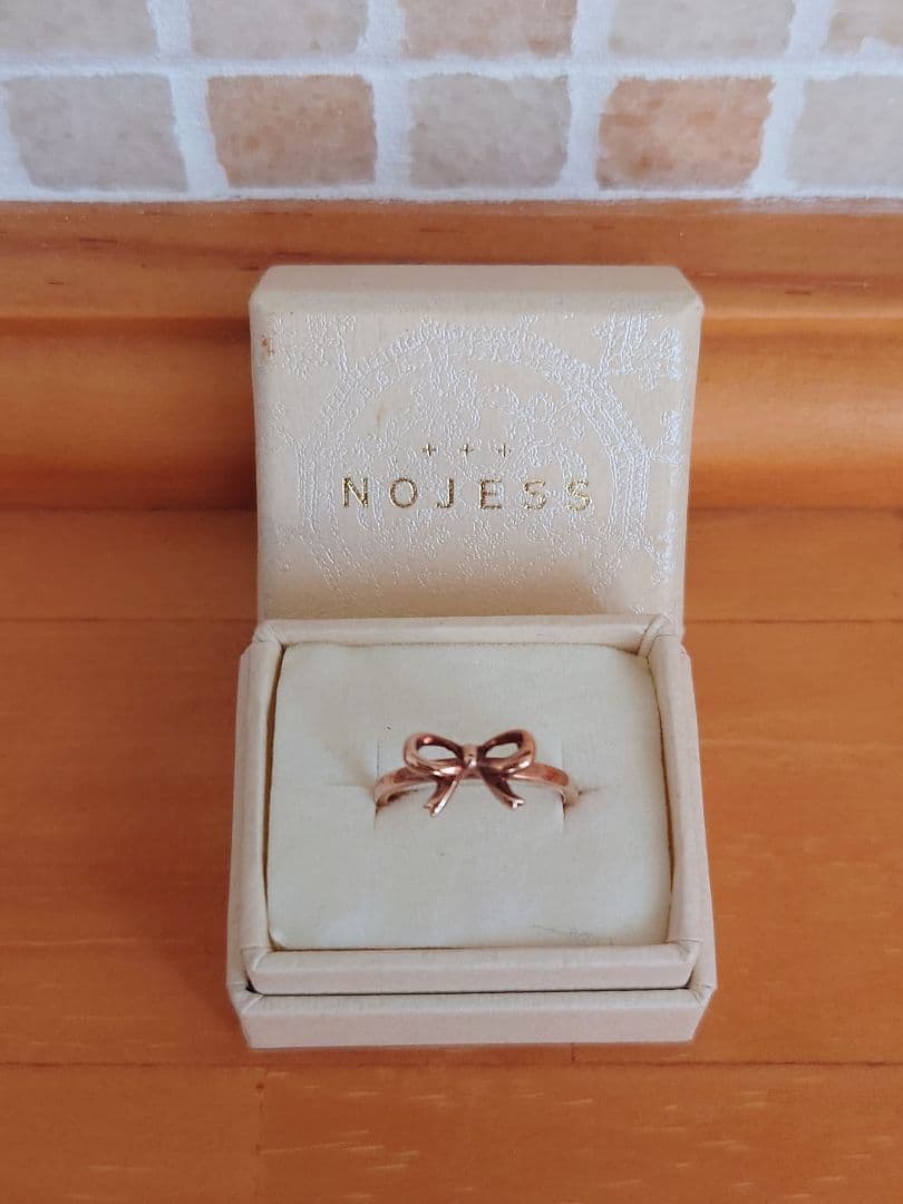 NOJESS ノジェス　K10 リング　リボンピンキーリング　1号