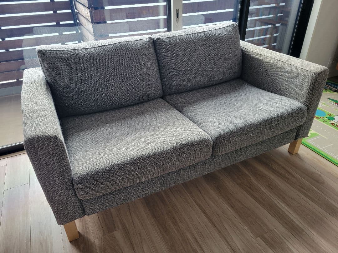 【中古】IKEA Karlstad グレー 2.5人掛け ソファー