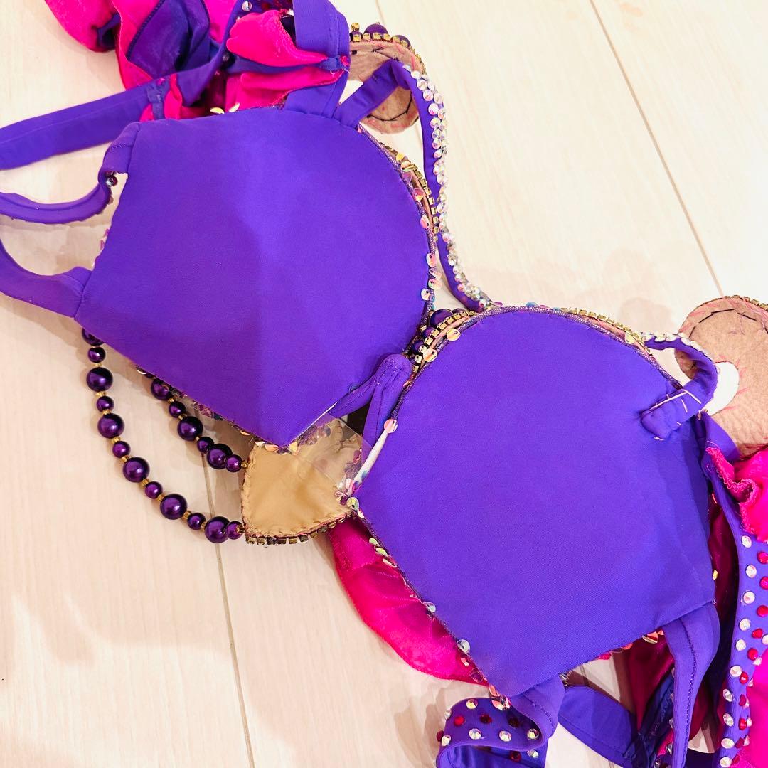 Halla ベリーダンス衣装　ピンクと紫
