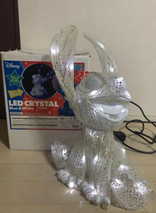 Disney LEDクリスタルスティッチ ブルー/ホワイト球  イルミネーション