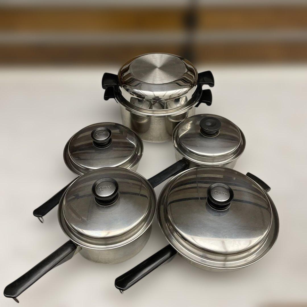 Amway 18/8ステンレススチール鍋セット