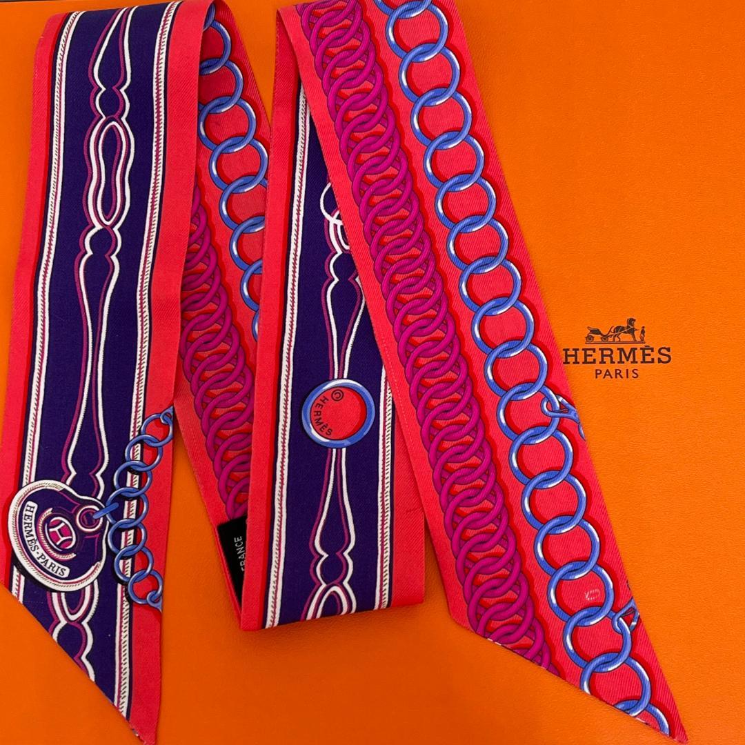 美品✨HERMES エルメス ツイリー シルクツイルスカーフ