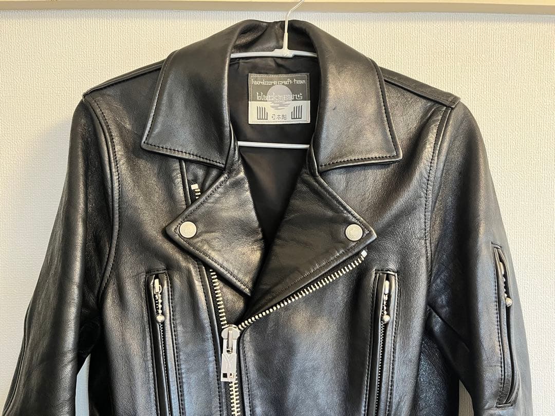 BLACKMEANS／ラムレザーライダースジャケット