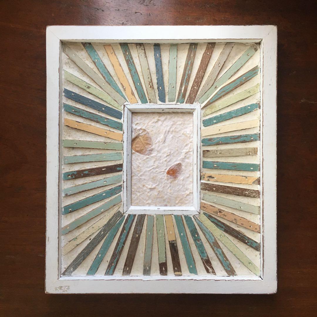 オールドチークフレーム(ターコイズ カラー)