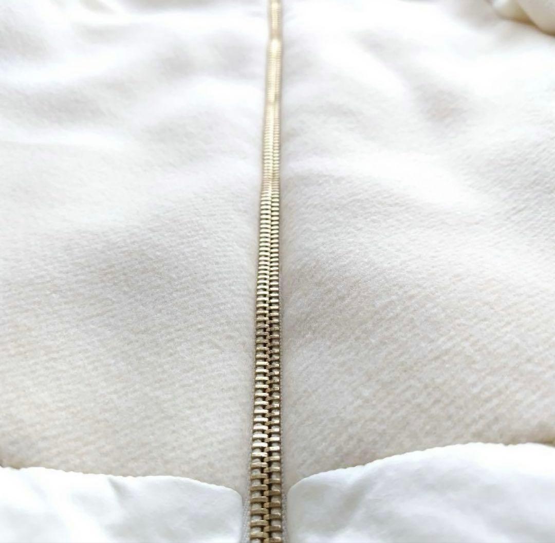 ヘルノ　ウール切り替え　ジップダウンコート