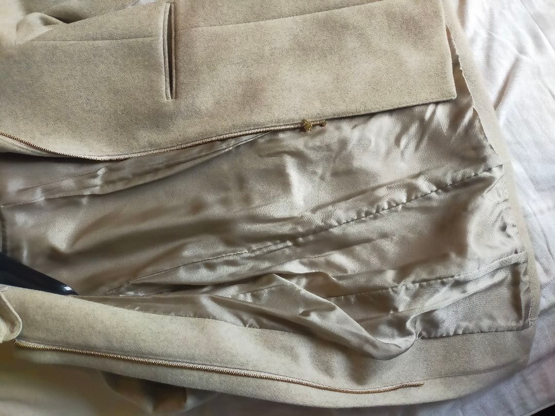 IENA イエナ二重織　フードコート 取り外し可能 生成り34 49500円