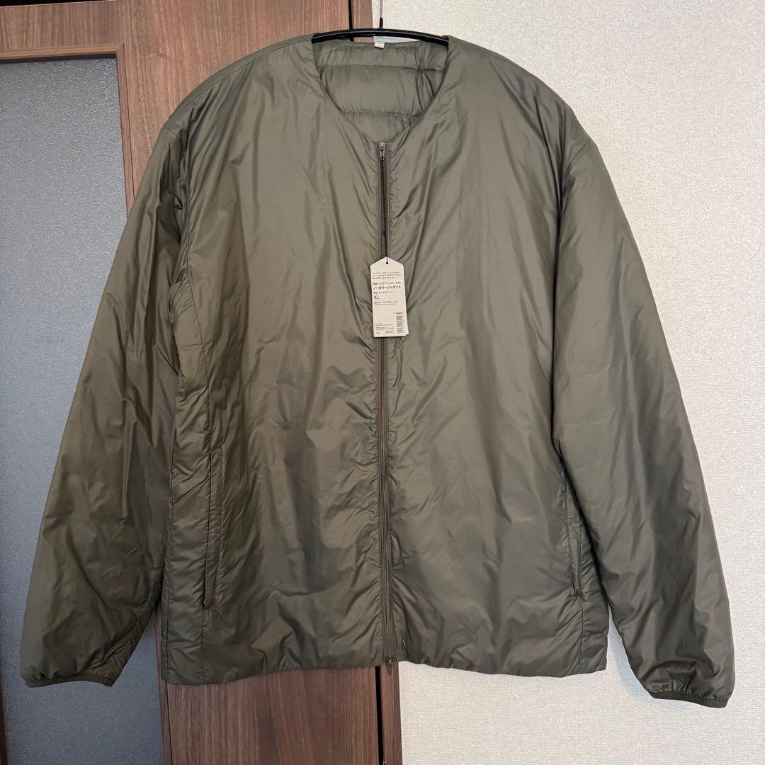 b*g様 MUJI Labo 軽量フレンチダウン ポケッタブル ノーカラージャケ