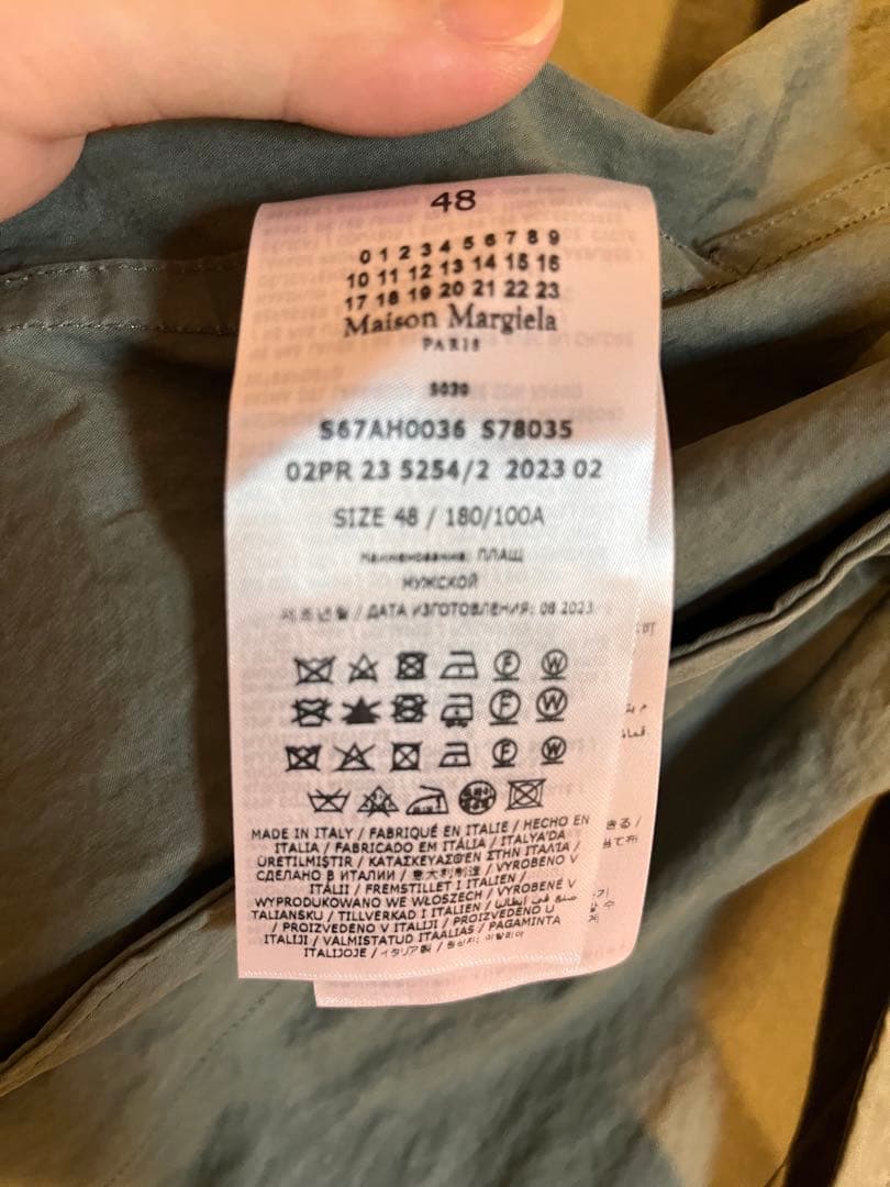 未使用 maison margiela 23aw トレンチコート mm6白タグ