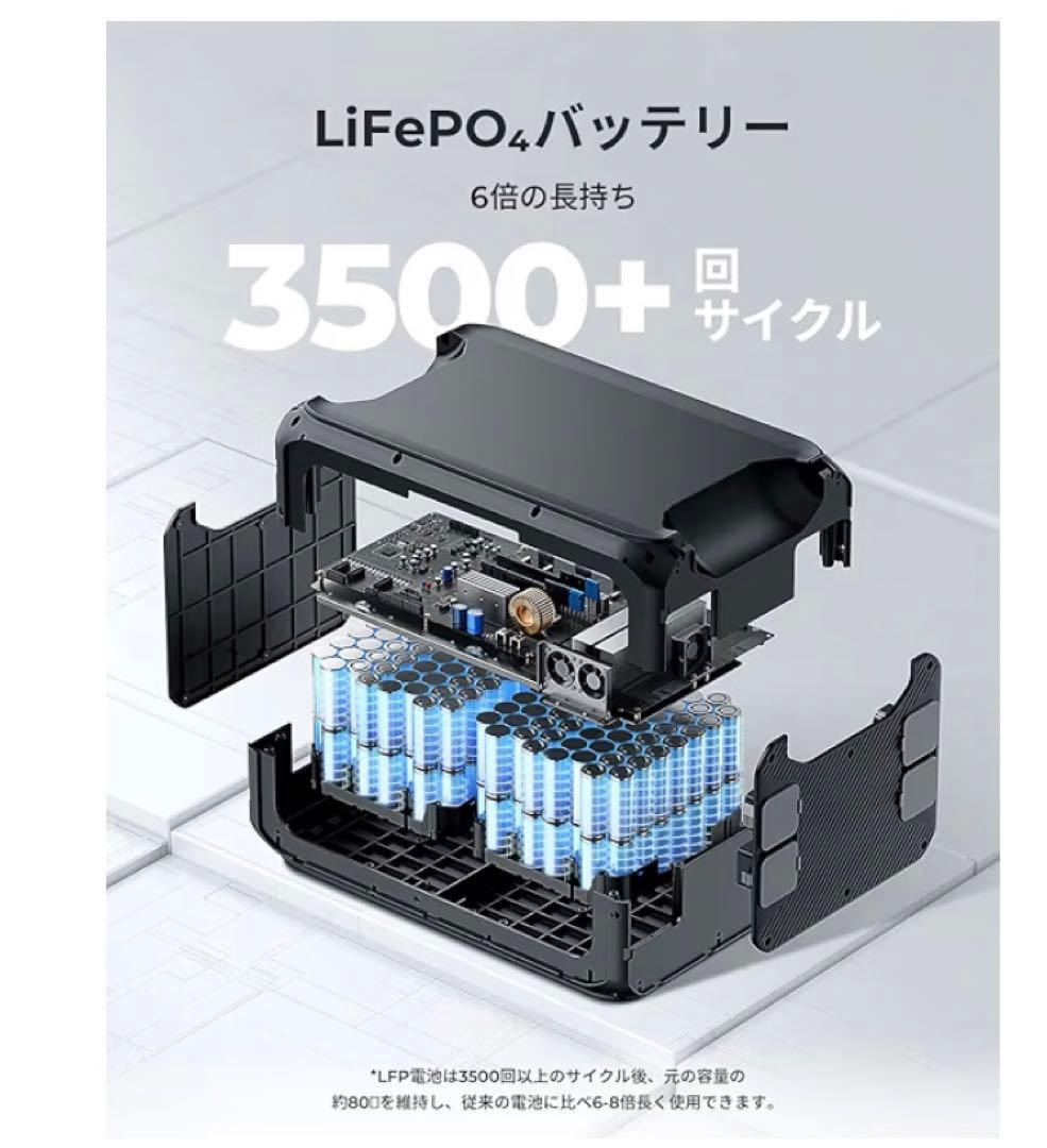 【美品】BLUETTI ポータブル電源 B300 拡張バッテリー|3072Wh