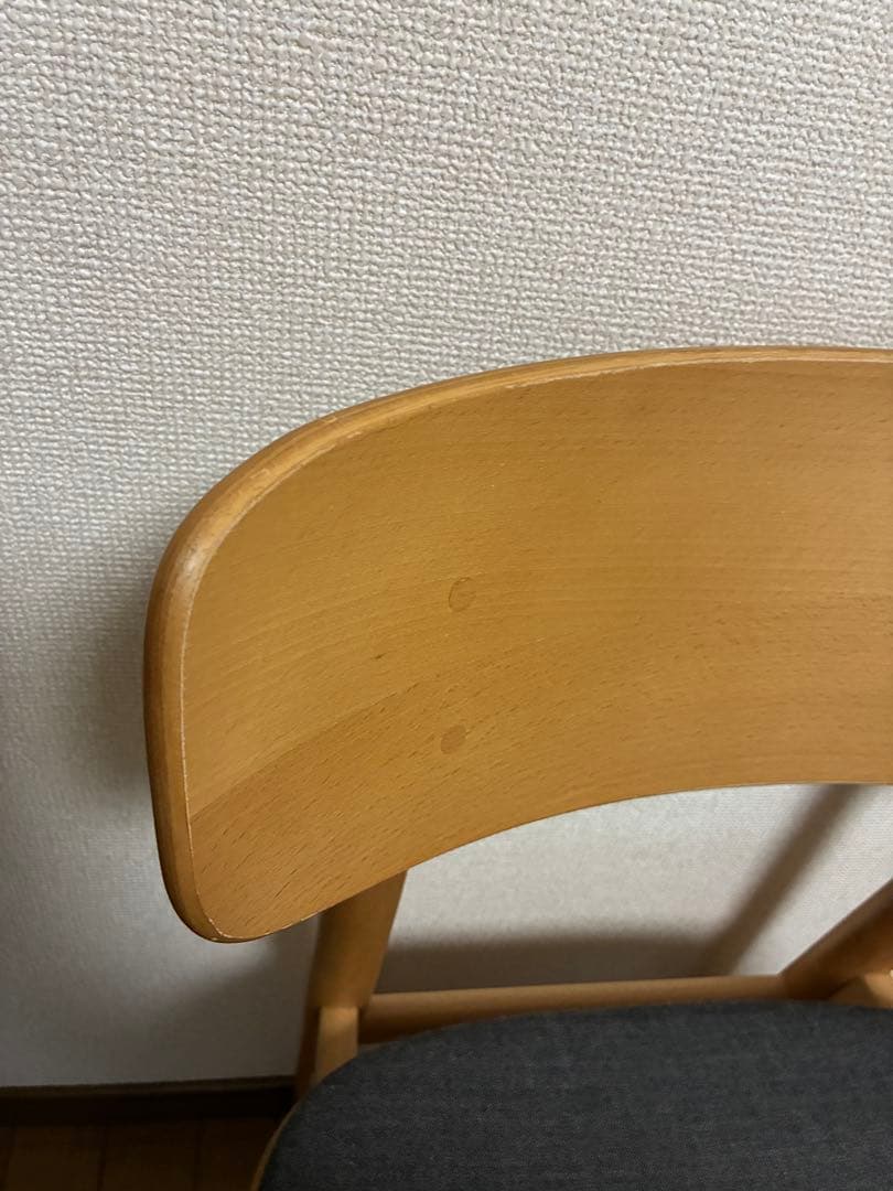 無印良品　ラウンドチェア 布座 ブナ材