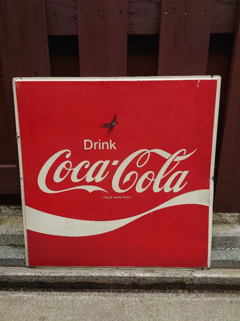 コカ コーラ 昭和レトロ ホーロー看板 赤ロゴ ヴィンテージ アメリカン雑貨