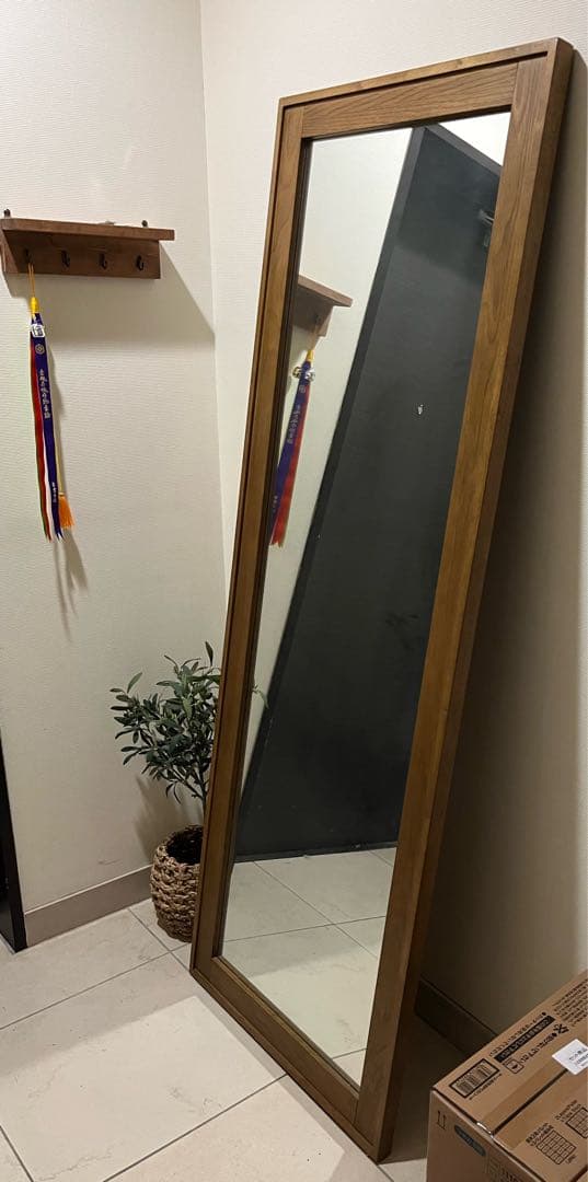 Rasic　スタンドミラー　ナチュラル