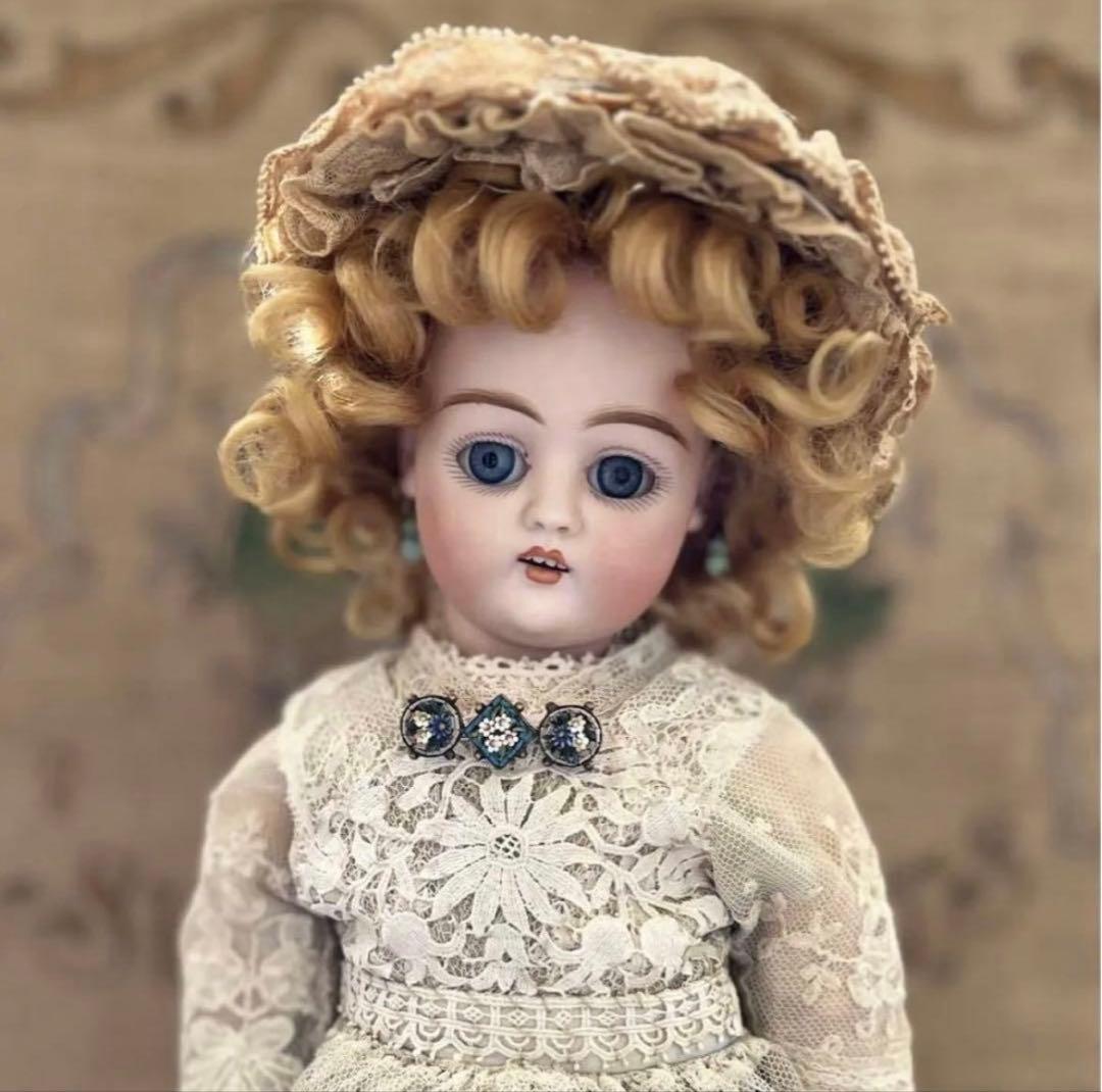 アンティーク ドイツ製 ビスクドール MARKED 444 キャビネットサイズ