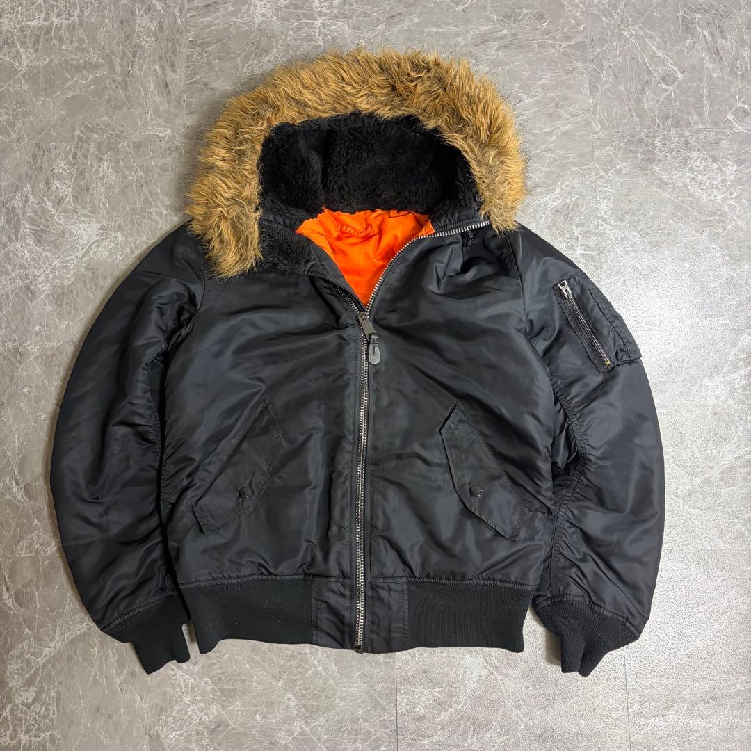 ALPHA N2-B type MA-1 ブラック 短丈 Y2K 4