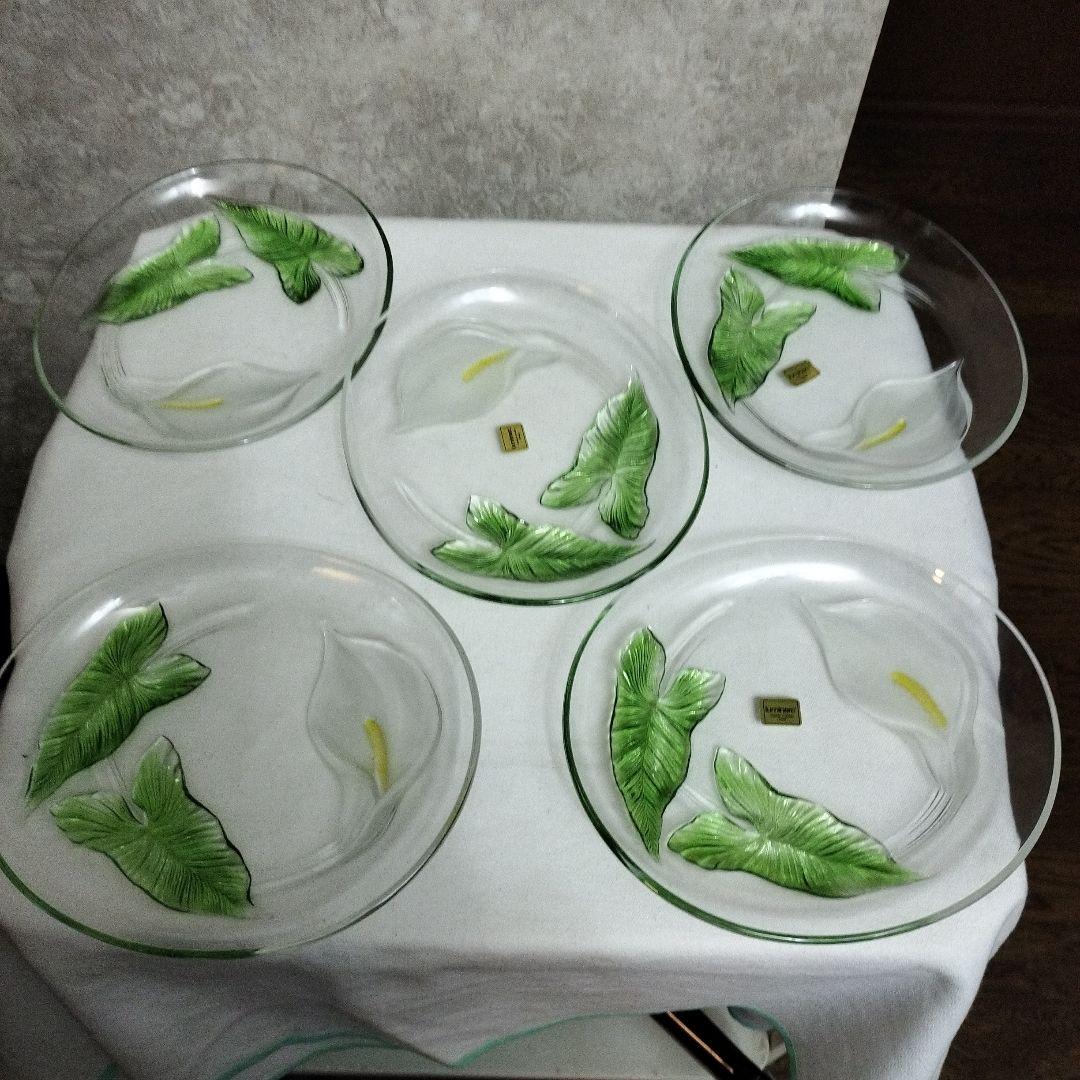 【未使用】luminarc リュミナルク　ガラスオーバル形の皿5枚組