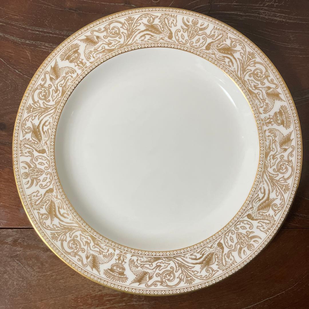 ウェッジウッド　廃盤　フロレンティーン　ゴールド　太皿　34cm