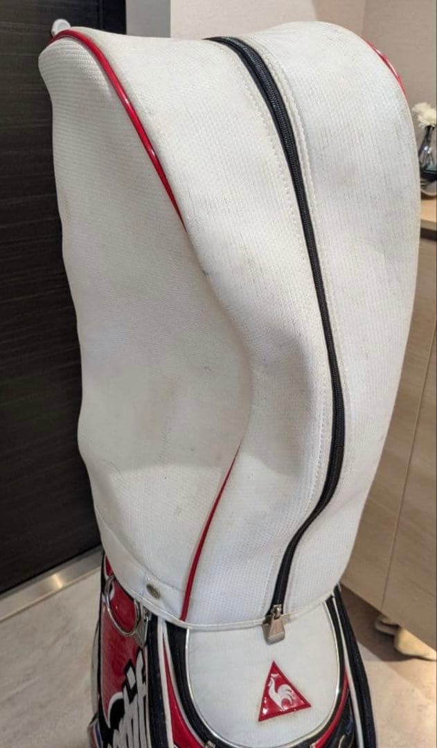 le coq sportif キャディバッグ 赤白黒