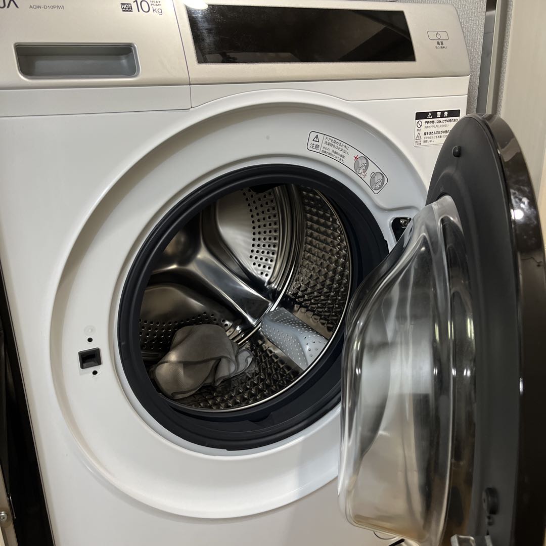 ま*読様 AQUA ドラム式洗濯機 AQW-D10P 10kg 右開き