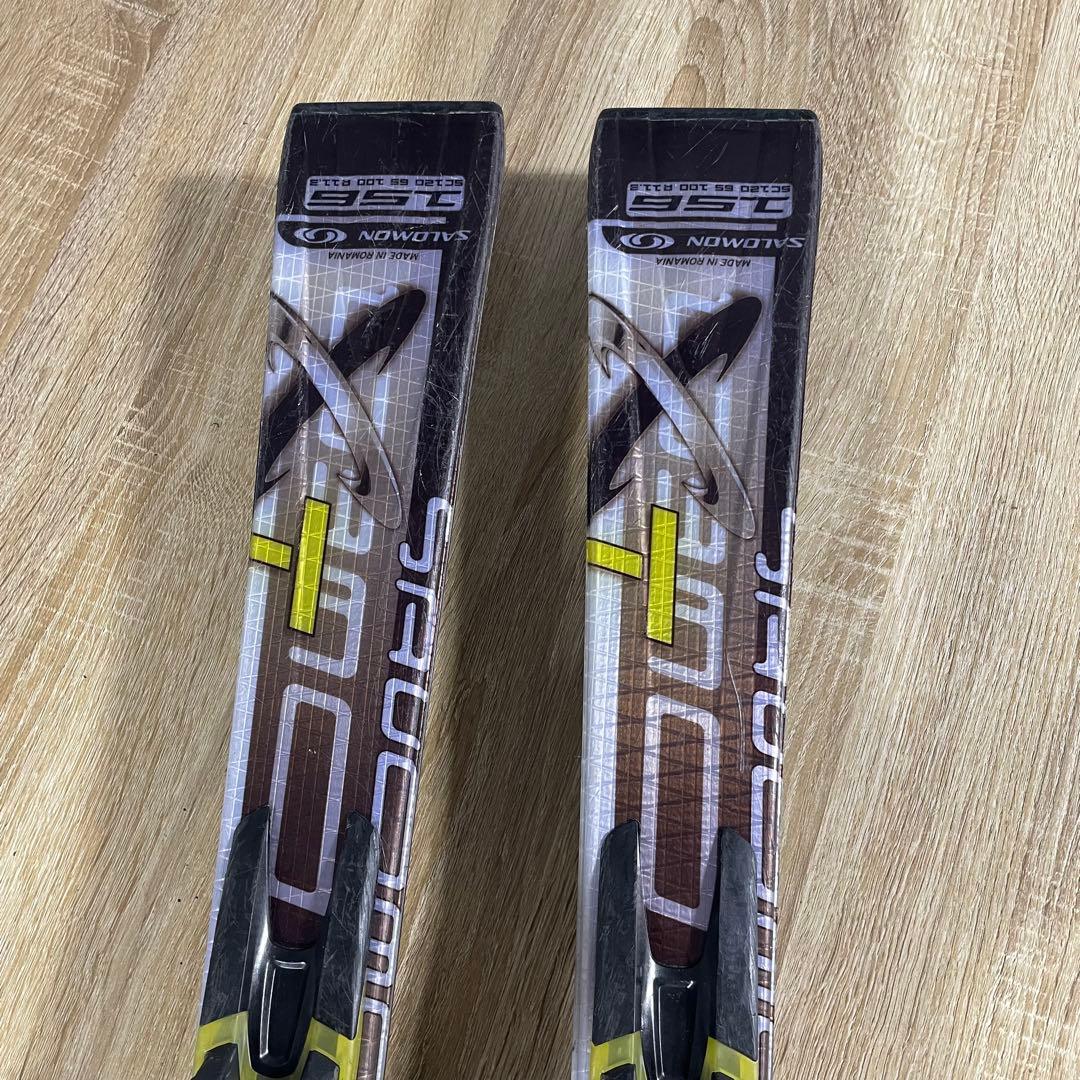 サロモン156cm HEAD上級ブーツ25.5cmストック付 メンテ済4点SET