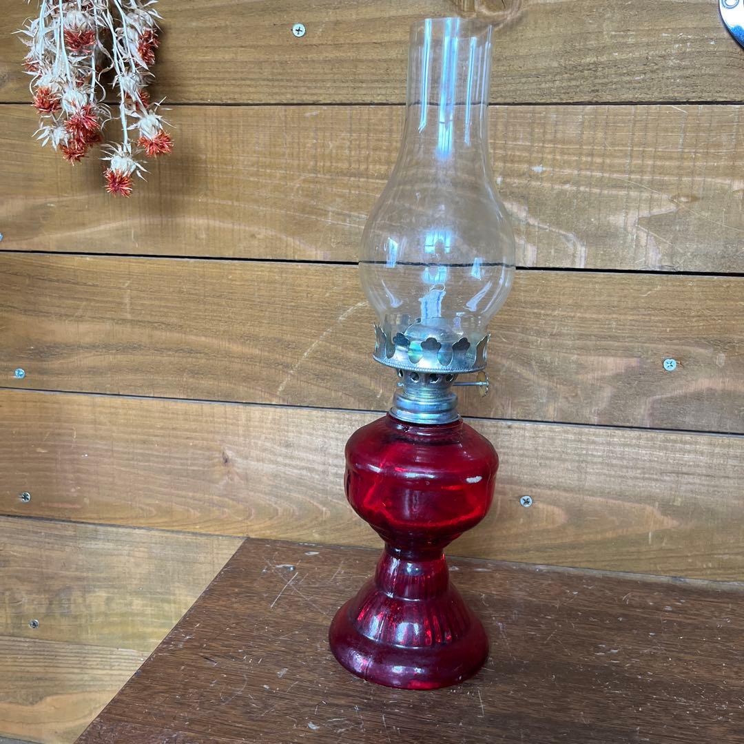 アンティーク　オイルランプ