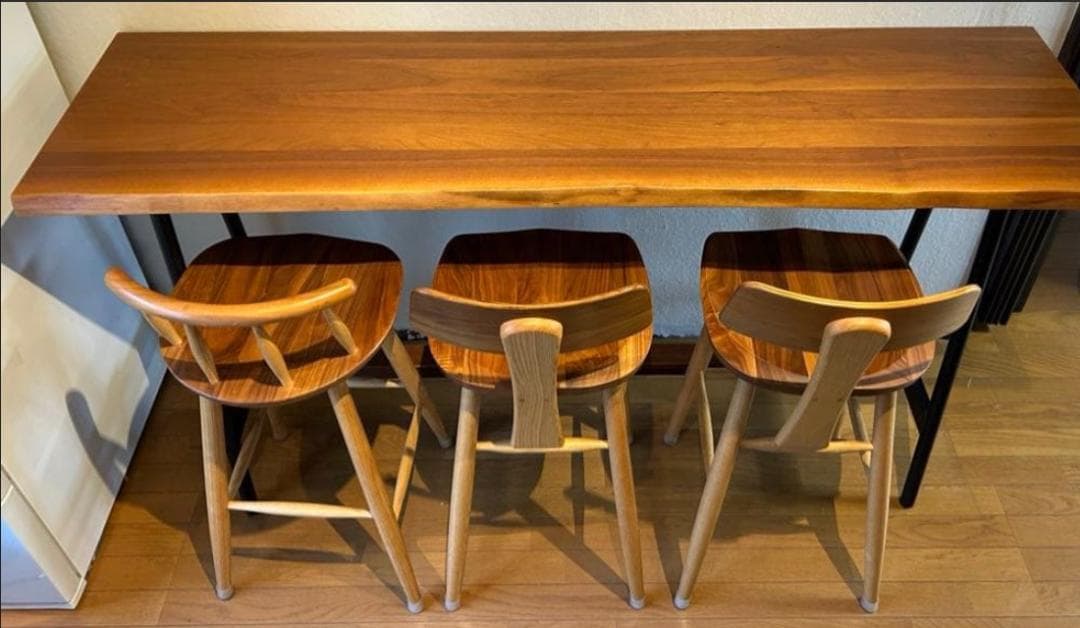 [2/4] セット 同時購入必須 ナガノインテリア カウンターテーブル