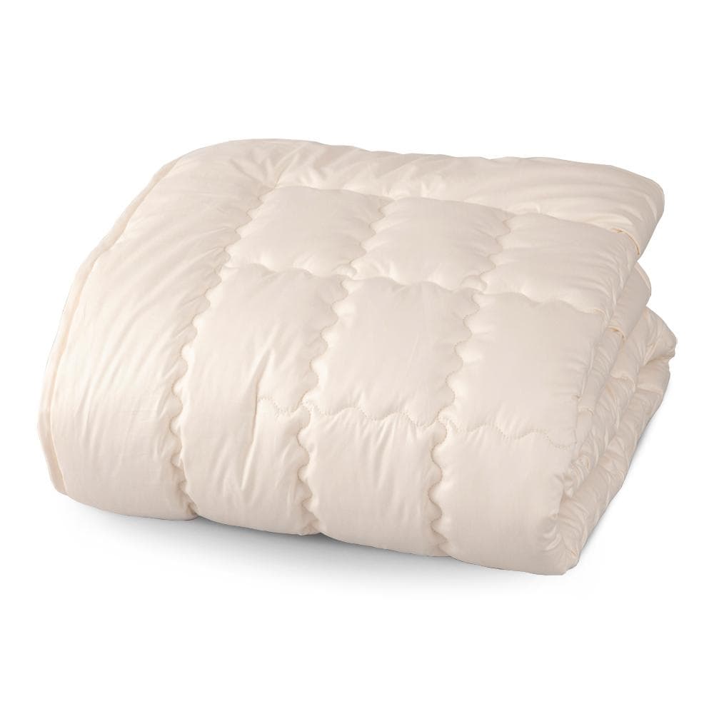 【新品未使用】丸三産業 洗えるベッドパッド コットン100％ セミダブル キナリ