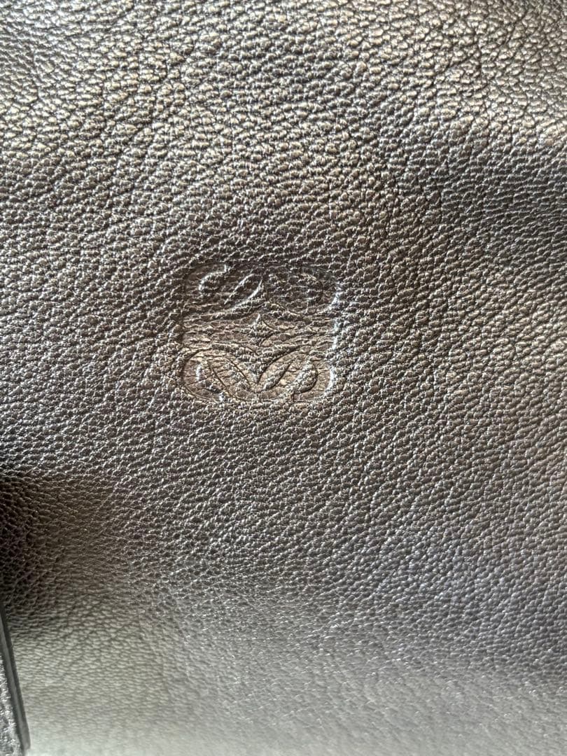 ★美品 LOEWE ロエベ ミニボストン アナグラム アメ レザー 本革