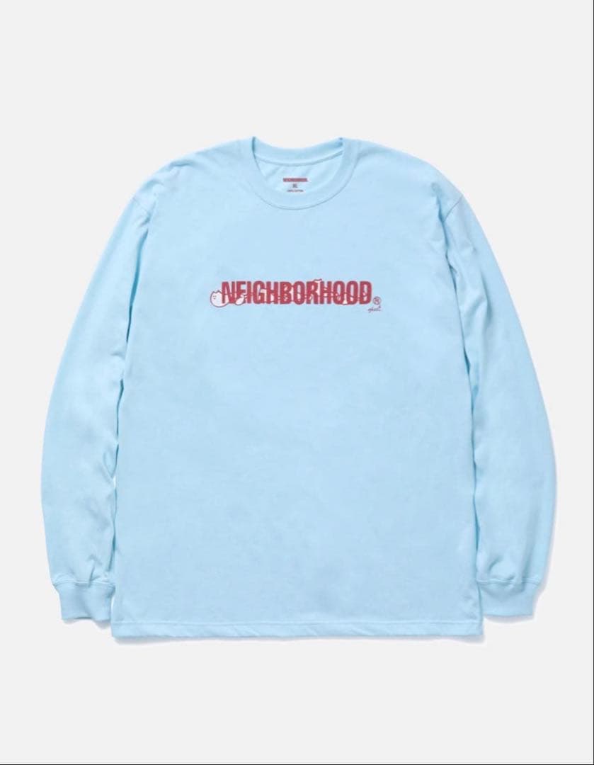 NEIGHBORHOOD 水色 XL ロングスリーブ