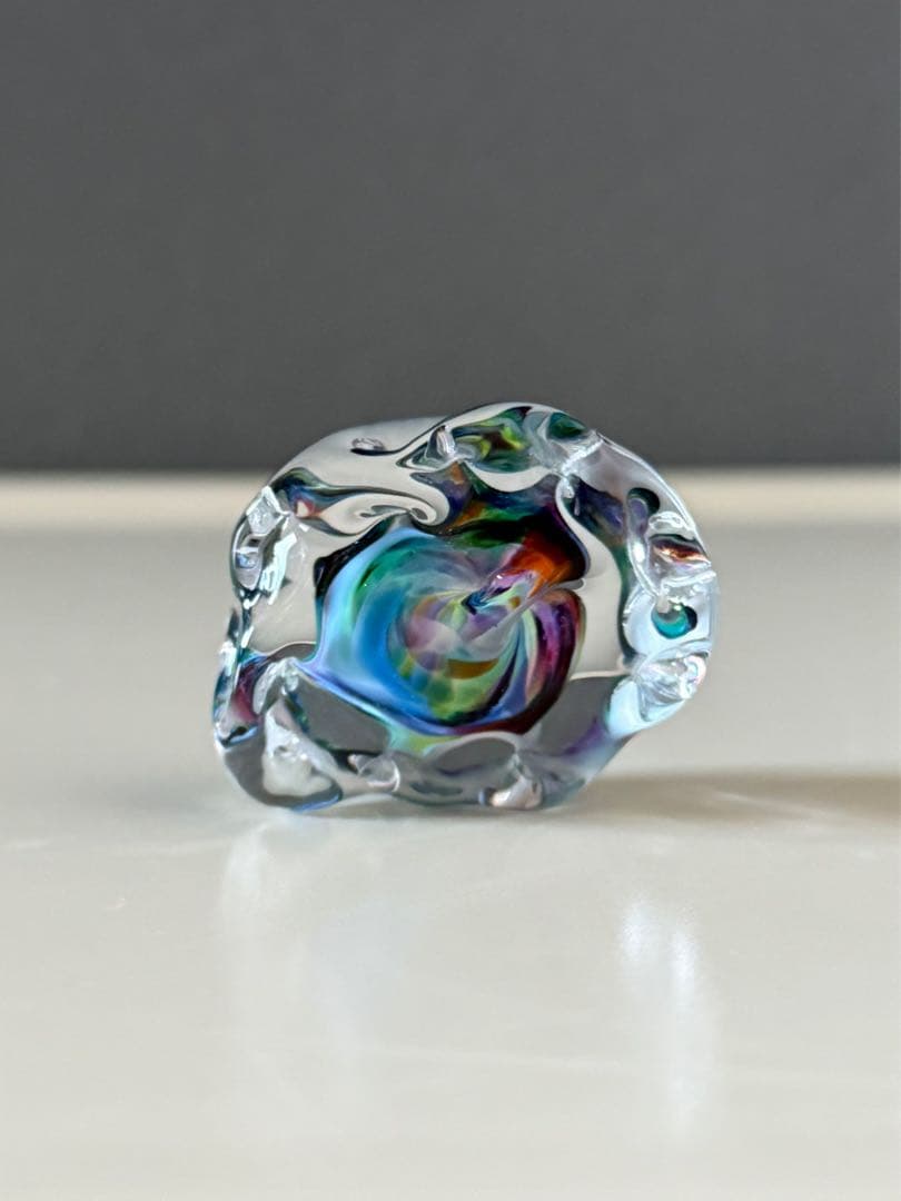 パイレックス ガラス ハンドメイド インテリア 雑貨 美品