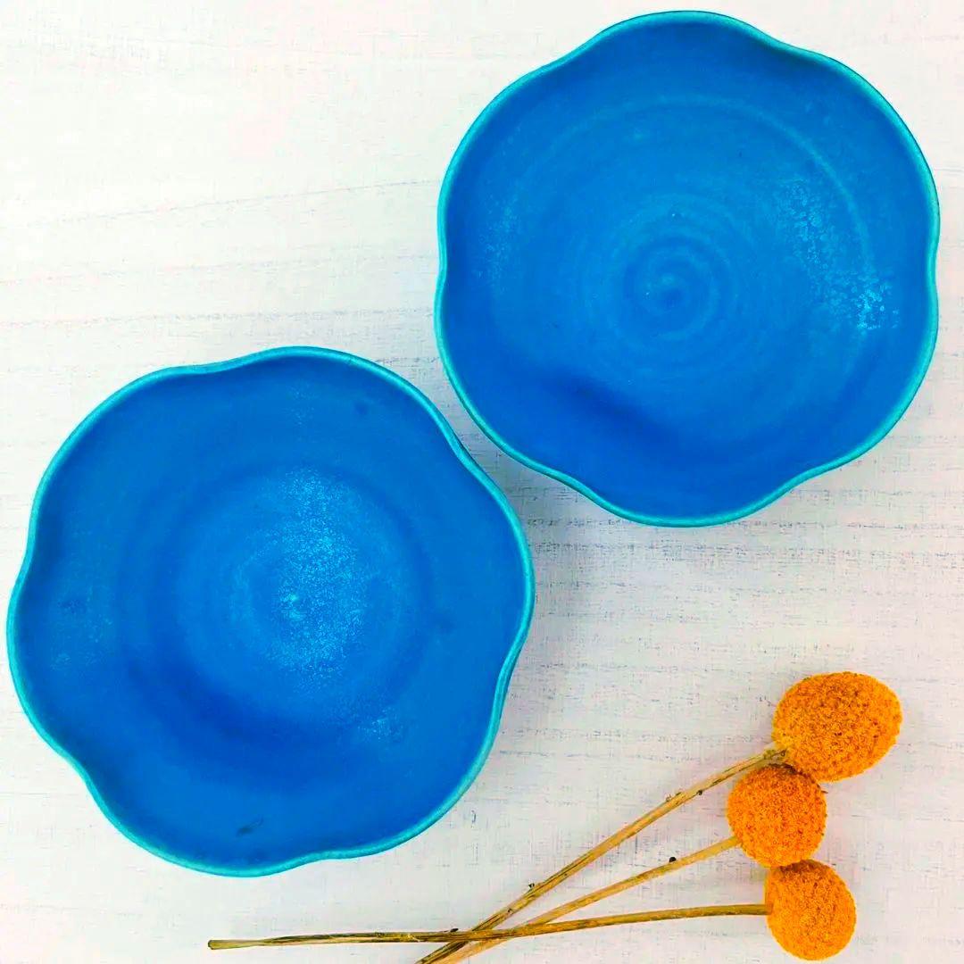 大嶺工房 ペルシャ 輪花小鉢 2点