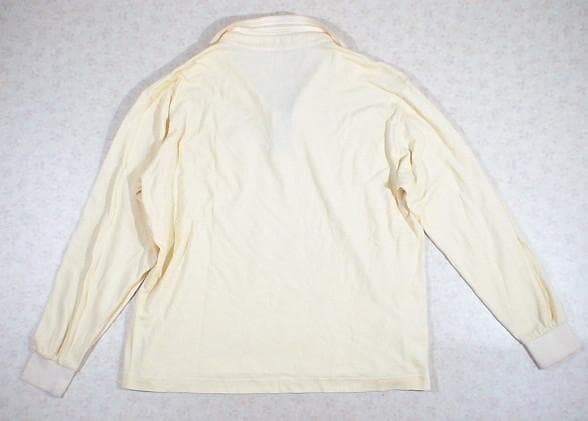 32425　ダックスゴルフ　メンズ　長袖ポロシャツ　黄色　サイズLL