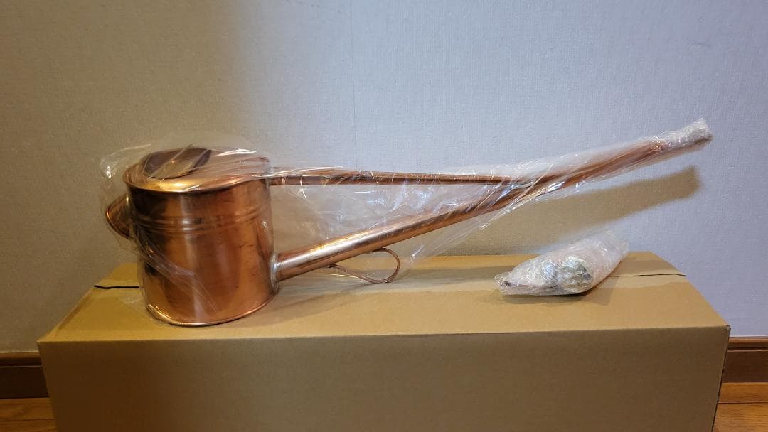 根岸産業　じょうろ　ジョーロ　銅製 竿長如雨露2号　新品