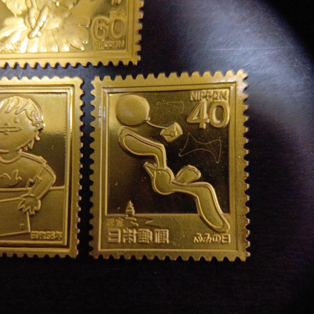 松本徽章工業　特別郵趣　金属工芸品　純金/純銅、純銀金張、純金張/純銅プレート