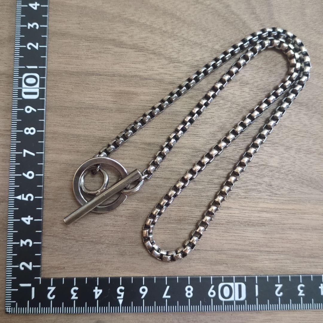 シルバーネックレス トグル式