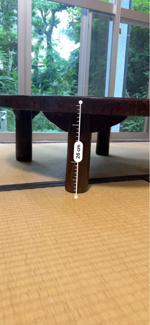 【アンティーク山本商店】木製 丸型ちゃぶ台