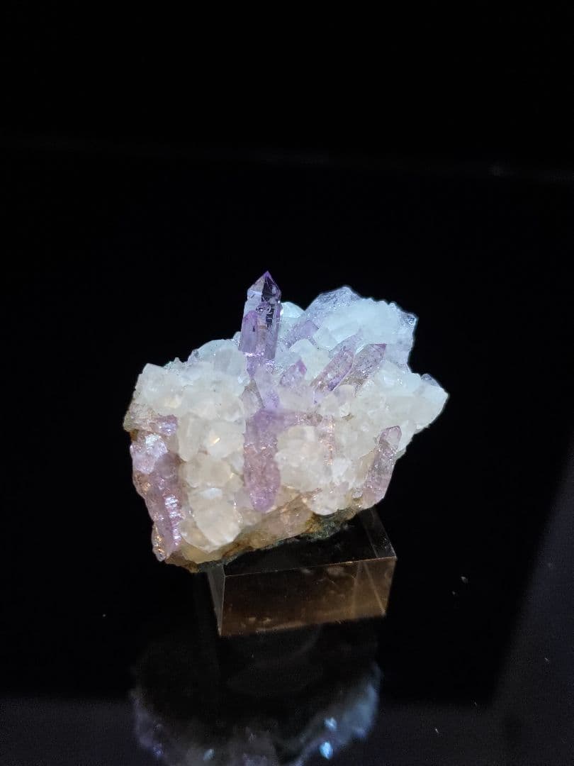 ベラクルスアメジスト ボリビア産 鉱石 鉱物 ミネラル 標本 原石 母岩付き ⑫