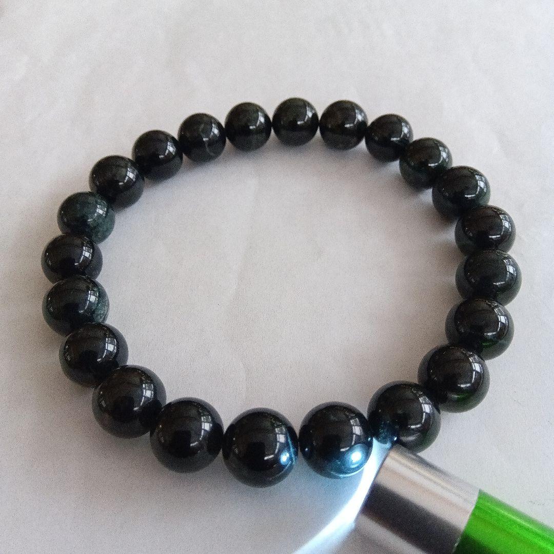 希少、最上級品、国石)糸魚川黒翡翠ブレスレット、10mm※新春値引き中※